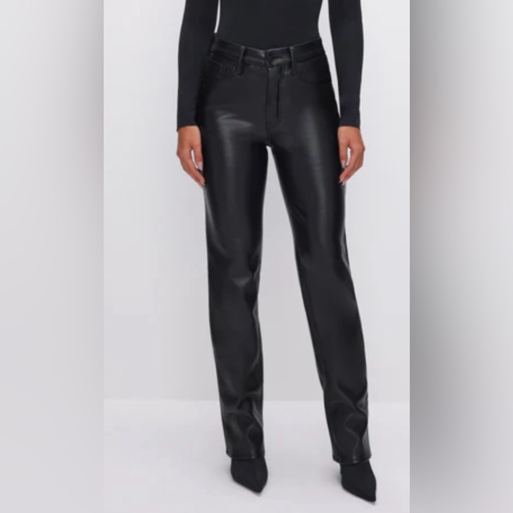 Black leather pants